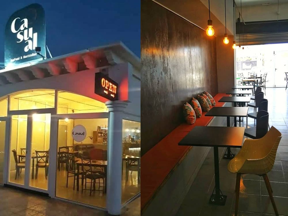 Casual seafood restaurant