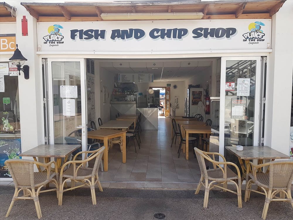Plaice in the sun fish and chip shop